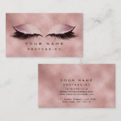 Makeup Eyes Lashes Glitter Roos Gold Blush Glam Visitekaartje (Voorkant / Achterkant)