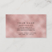 Makeup Eyes Lashes Glitter Roos Gold Blush Glam Visitekaartje (Achterkant)