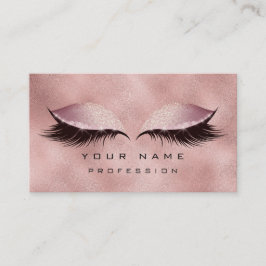 Makeup Eyes Lashes Glitter Roos Gold Blush Glam Visitekaartje