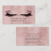 Makeup Eyes Lashes Glitter Roos Gold Blush Luxury Visitekaartje (Voorkant / Achterkant)