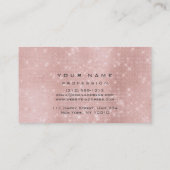 Makeup Eyes Lashes Glitter Roos Gold Blush Luxury Visitekaartje (Achterkant)