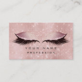 Makeup Eyes Lashes Glitter Roos Gold Blush Luxury Visitekaartje (Voorkant)