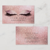 Makeup Eyes Lashes Glitter Roos Gold Blush Sparkly Visitekaartje (Voorkant / Achterkant)