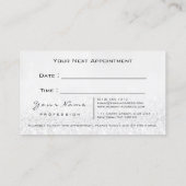 Makeup Eyes Lashes Gray Silver Appointment Card Afsprakenkaartje (Achterkant)