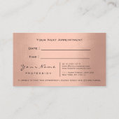 Makeup Eyes Lashes Wax Brown Skin Appointcard Afsprakenkaartje (Achterkant)