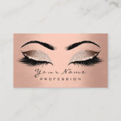 Makeup Eyes Lashes Wax Brown Skin Appointcard Afsprakenkaartje (Voorkant)