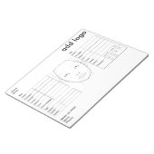 Makeup Face Chart Notitieblok (Schuin)