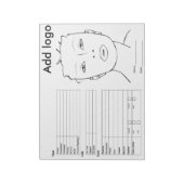 Makeup Face Chart Notitieblok (Linkerzijde)