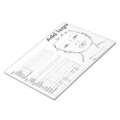 Makeup Face Chart Notitieblok (Schuin)