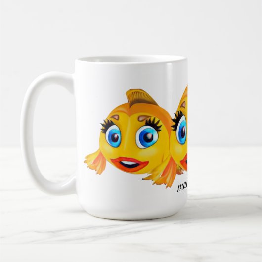 MAKEUP FISH mug Koffiemok (Links)
