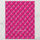 Makeup Flyer Hair Salon Satin Diamonds Pink White (Achterkant)