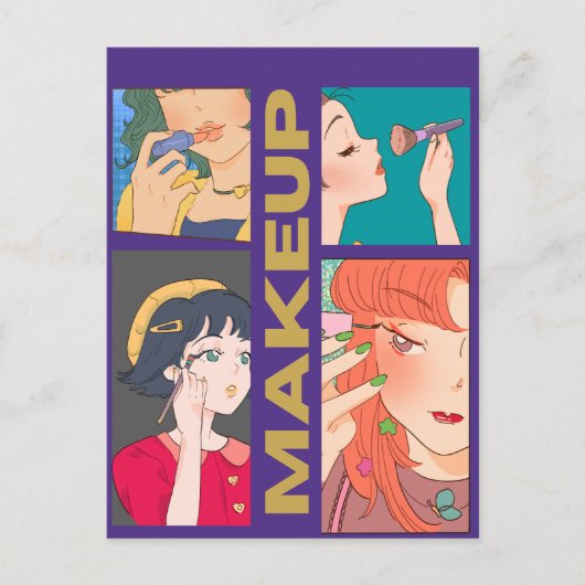 MAKEUP GIRLS BRIEFKAART (Voorkant)