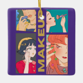 MAKEUP GIRLS KERAMISCH ORNAMENT