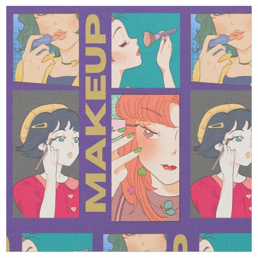 MAKEUP GIRLS PAARS STOF (Close Up)