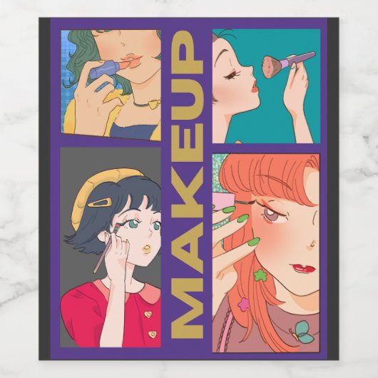 MAKEUP GIRLS WIJN ETIKET (Enkel label)