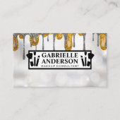 Makeup Glitter Drip | Makeup Artist Visitekaartje (Voorkant)