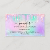 Makeup Glitter Lash Hair Nails Holographic Drivers Visitekaartje (Achterkant)