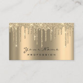 Makeup Gold Sepia Waxing Appointing Card Drivers Afsprakenkaartje (Voorkant)