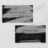 Makeup Haar Style Modern Grey Bruske Visitekaartje (Voorkant / Achterkant)