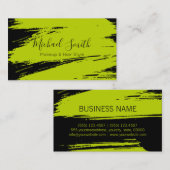 Makeup haarstijl Moderne Limoen penseelstreek Visitekaartje (Voorkant / Achterkant)
