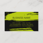 Makeup haarstijl Moderne Limoen penseelstreek Visitekaartje (Achterkant)