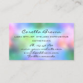 Makeup Hair Appointment Herinder zwart Glitter Visitekaartje (Achterkant)