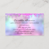 Makeup Hair Appointment Herinneringen Roze schijve Visitekaartje (Achterkant)