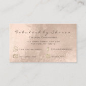 Makeup Hair Dresser Lashes Mermaid Ivory Bronze Visitekaartje (Achterkant)