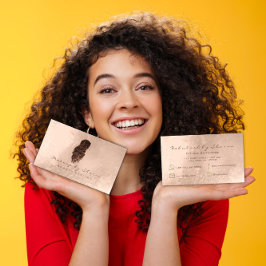 Makeup Hair Dresser Lashes Mermaid Ivory Bronze Visitekaartje