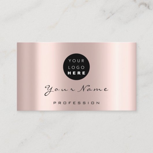 Makeup Hair Dresser Roos Modern Appointment Logo Afsprakenkaartje (Voorkant)