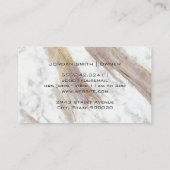 Makeup Hair Kit White Marble Visitekaartje (Achterkant)