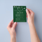 Makeup Hair Salon Woodland Eucalyptus Organic Flyer (Hand)