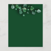 Makeup Hair Salon Woodland Eucalyptus Organic Flyer (Achterkant)