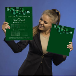 Makeup Hair Salon Woodland Eucalyptus Organic Flyer