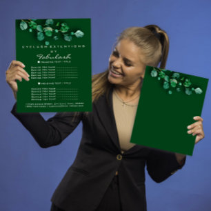 Makeup Hair Salon Woodland Eucalyptus Organic Flyer