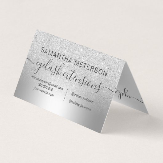 Makeup hair Silglitter ombre eye aftercare Visitekaartje (Achterkant)