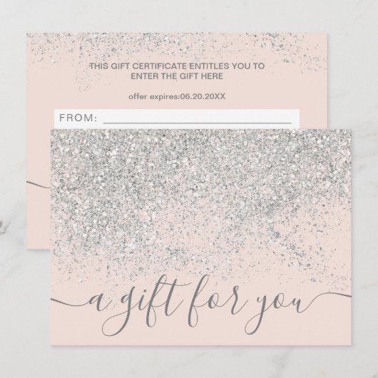 Makeup hair Silglitter pastel gift (Voorkant / Achterkant)