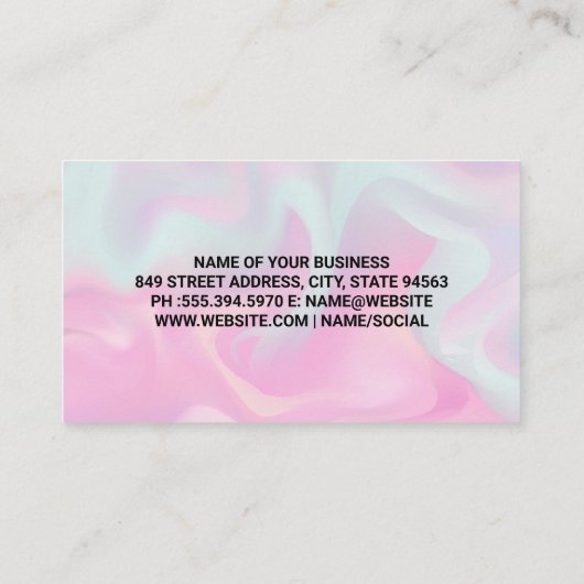 Makeup Hair Specialist Tools Visitekaartje (Achterkant)