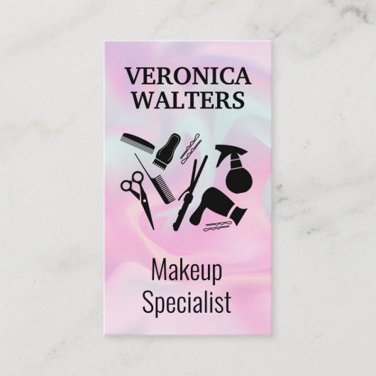 Makeup Hair Specialist Tools Visitekaartje (Voorkant)