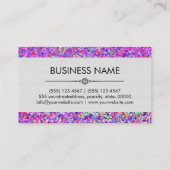 Makeup Hair Style Grit Glitter Multicolor Visitekaartje (Achterkant)