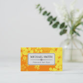Makeup Hair Style Modern Retro Floral Patroon #6 Visitekaartje (Staand voorkant)