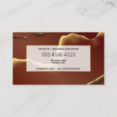 Makeup Hair Stylist Abstracte Professional New Tec Visitekaartje (Achterkant)