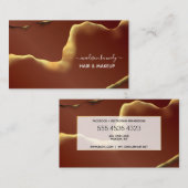 Makeup Hair Stylist Abstracte Professional New Tec Visitekaartje (Voorkant / Achterkant)