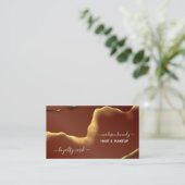 Makeup Hair Stylist Abstracte Professional New Tec Visitekaartje (Staand voorkant)