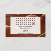 Makeup Hair Stylist Abstracte Professional New Tec Visitekaartje (Achterkant)