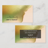 Makeup Hair Stylist Chartreuse New Tech Abstract Visitekaartje (Voorkant / Achterkant)
