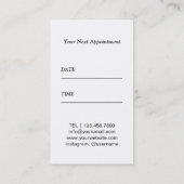 Makeup & Hair Stylist  Floral Appointment Afsprakenkaartje (Achterkant)