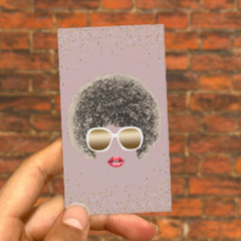 Makeup & Hair Stylist Modern Gold Confetti Beauty Visitekaartje