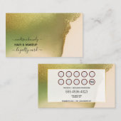 Makeup Hair Stylist New Tech Chartreuse Budget Visitekaartje (Voorkant / Achterkant)