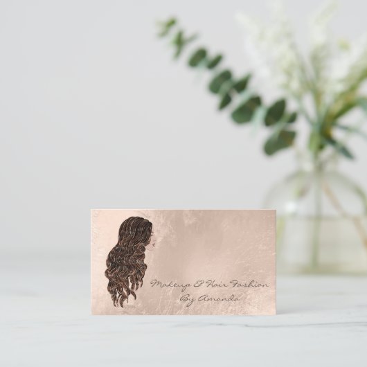 Makeup Hairdresser Stylis Mermaid Appointment Card Afsprakenkaartje (Staand voorkant)